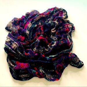 ECOTE Multicolor bohemian weave infinity scarf o/s adult accessory